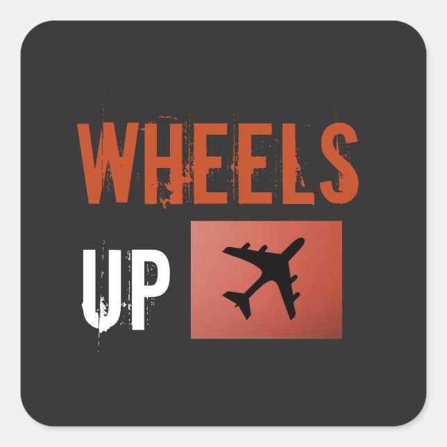 Brottsmink Sticker Fyrkantigt Klistermärke (Framsida)