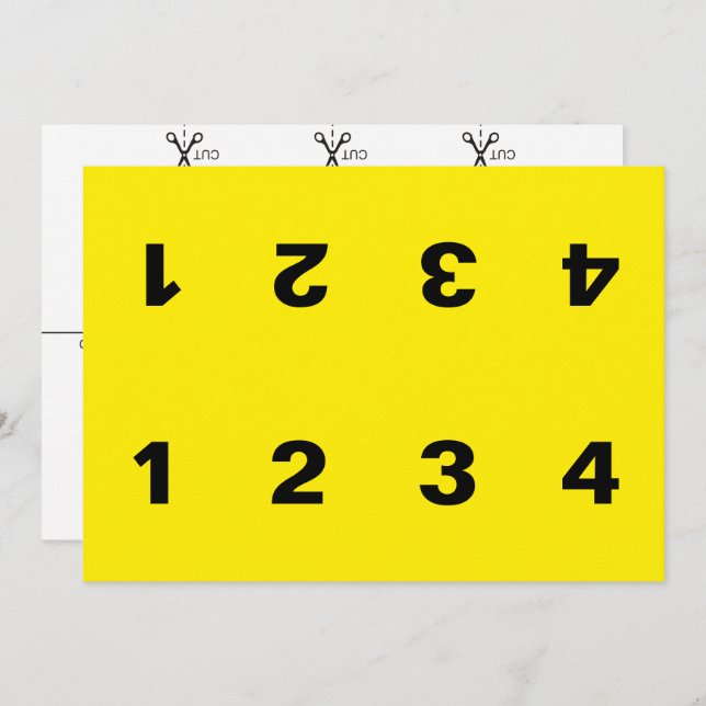 Brottsrekvisitkort Inbjudningar (Fram/baksida)