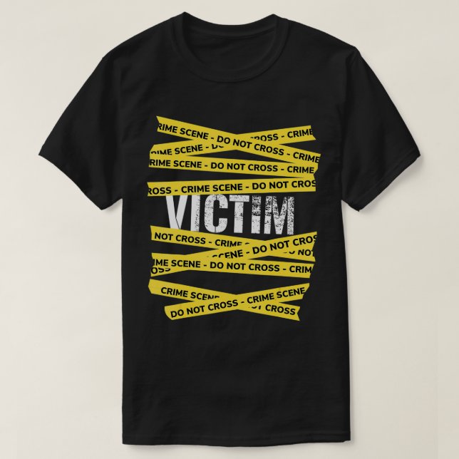 Brottsscenens offer Inspired Murder Mystoppoffer T Shirt (Design framsida)