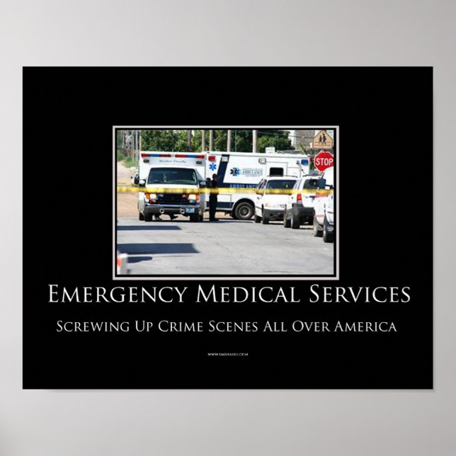 Brottsscener Motiverande Poster (Framsidan)