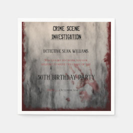Brottsutredning 50:e födelsedag pappersservett