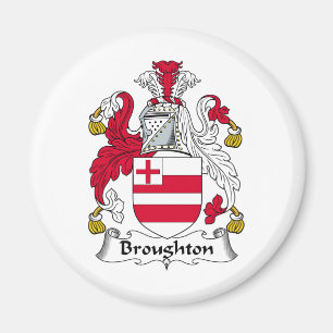 Broughton familjvapensköld magnet