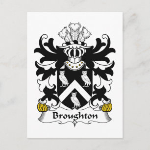 Broughton Family Crest Vykort
