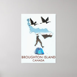 Broughton island Kanada Reskarta Canvastryck