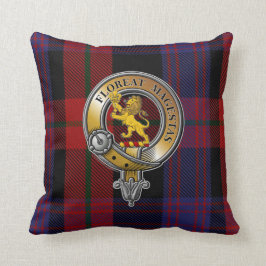 Broun Tartan & Badge Kudde