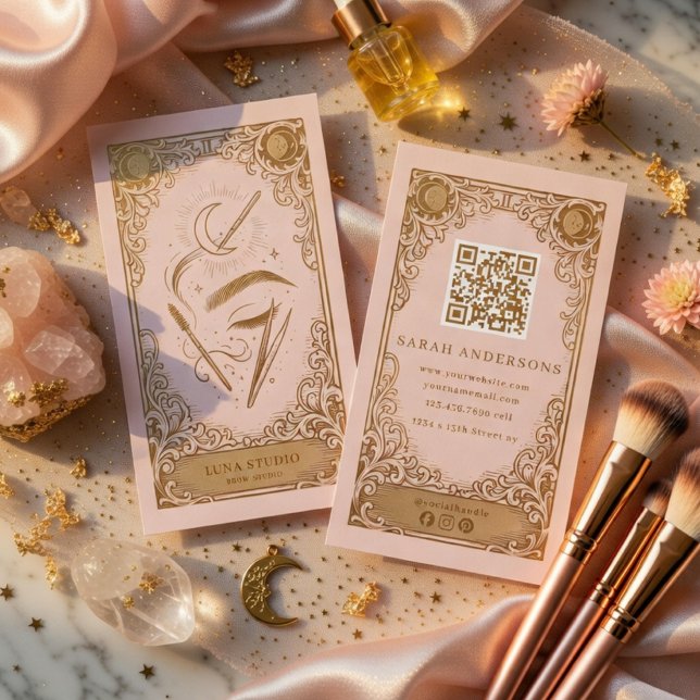 Brow Artist Celestial Beauty Varumärke Visitkort (Skapare uppladdad)