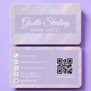 Brow Artist Iridescent QR-kod Professionell Visitkort