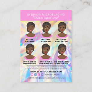 Brow Microblading Aftercare Crystal HoloGraph Bu Visitkort