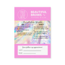 Brow Microblading Aftercare Crystal HoloGraph Bu