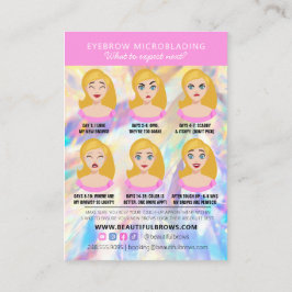 Brow Microblading Aftercare Crystal HoloGraph Bu Visitkort
