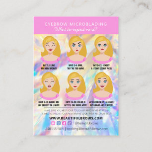 Brow Microblading Aftercare Crystal HoloGraph Bu Visitkort