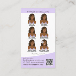 Brow Microblading Aftercare & Möte Reminder Visitkort