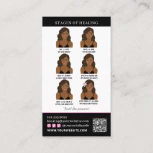Brow Microblading Aftercare & Möte Reminder Visitkort