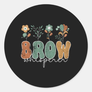 Brow Whisperer Eyebrow Tech Brow Stylist Eyebrow Runt Klistermärke