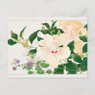Browallia, Hibiskus av Tanigami Konan Vykort
