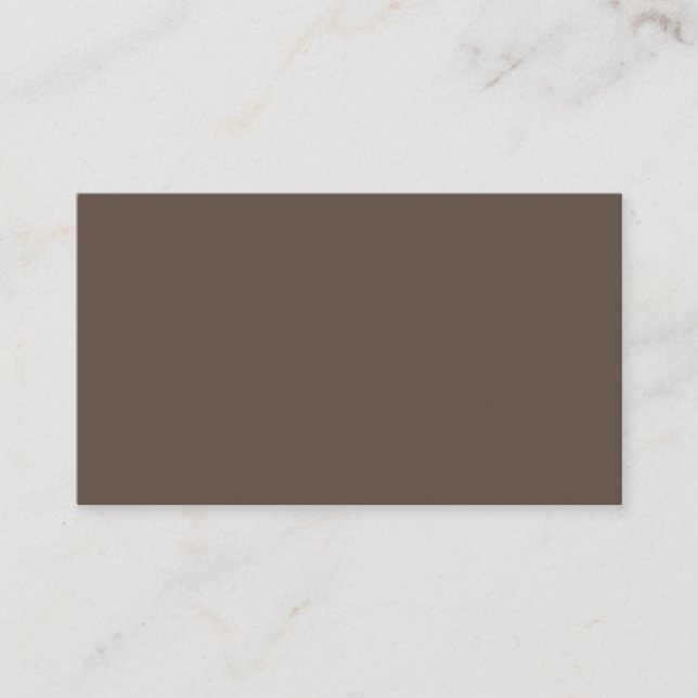 Brown #5E4E44, lever Tidsbeställning Kort (Framsida)