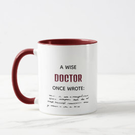 Brown A Wise Doktor Gång Wrote Funny Novelty Mugg