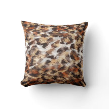 Brown Abstrakt Dekorativ kudde