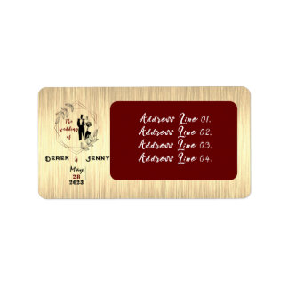 Brown Adressetikett