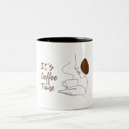 Brown Aesthetic Coffee Time Mugg