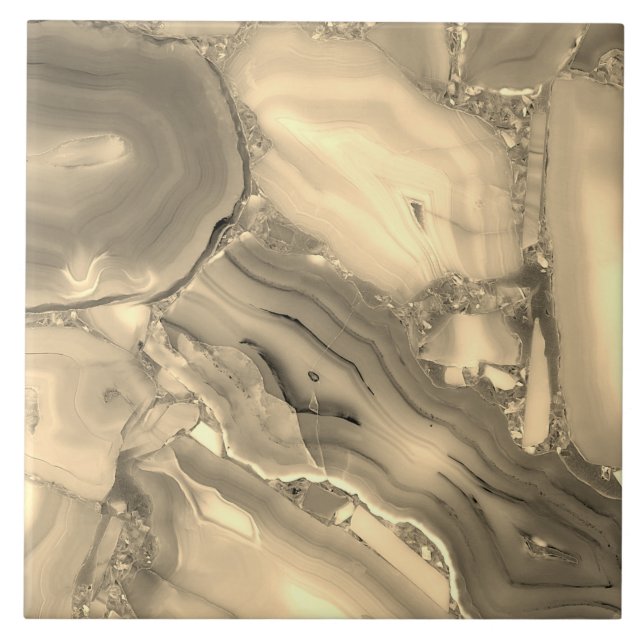 Brown Agate Kakelplatta (Framsidan)