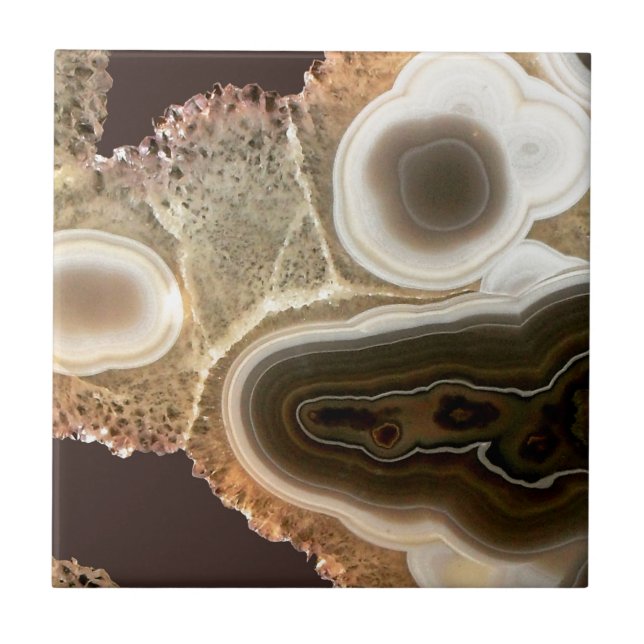 Brown Agate Kakelplatta (Framsidan)