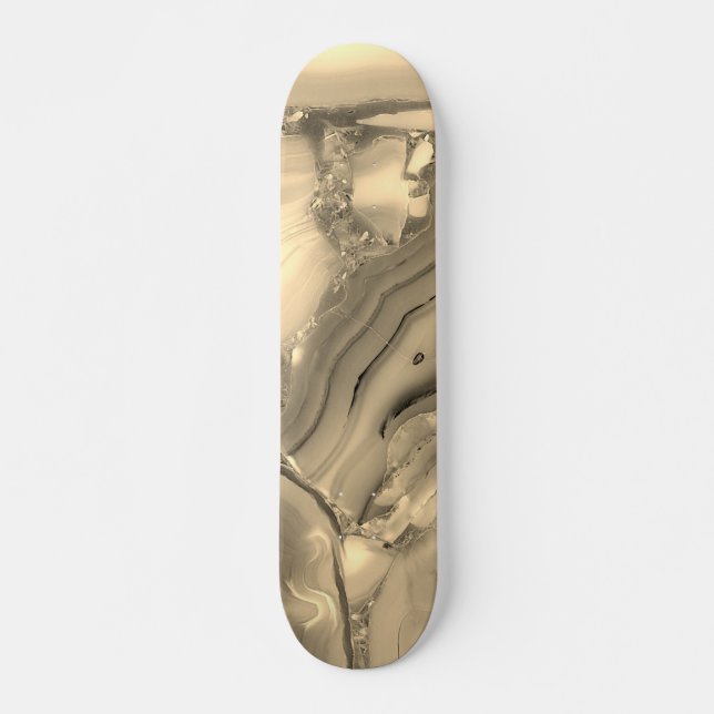 Brown Agate Mini Skateboard Bräda 18,5 Cm (Framsida)