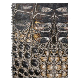 Brown American Alligator Skin Struktur Anteckningsbok