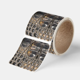 Brown American Alligator Skin Struktur Fyrkantigt Klistermärke