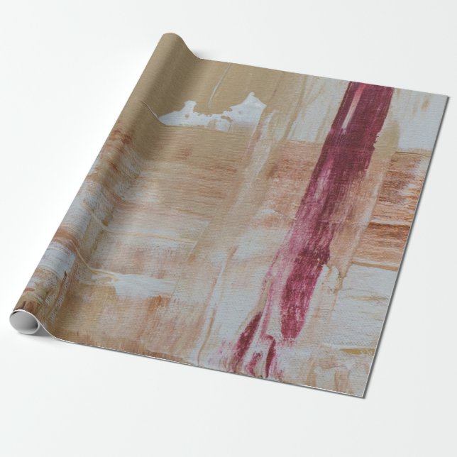 Brown and white abstract painting presentpapper (Utrullad)