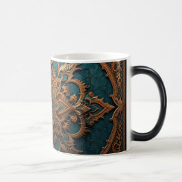 Brown-Aqua Elegance Magisk Mugg