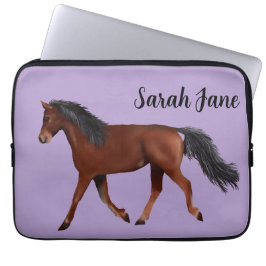 Brown Arabian Horse Laptop Fodral