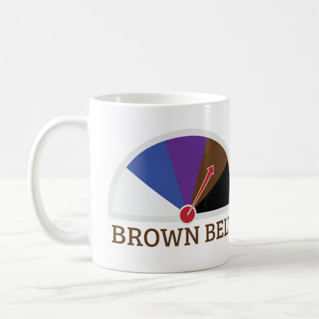 Brown Bälte Jiu Jitsu Kaffemugg (Vänster)