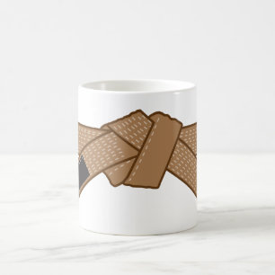 Brown bälte jiujitsu kaffe mugg