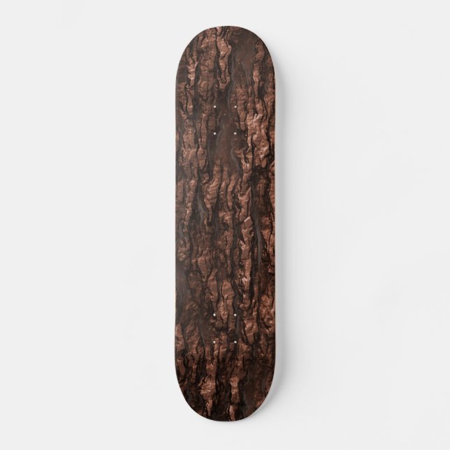 Brown Bark Camo Mini Skateboard Bräda 18,7 Cm (Framsida)