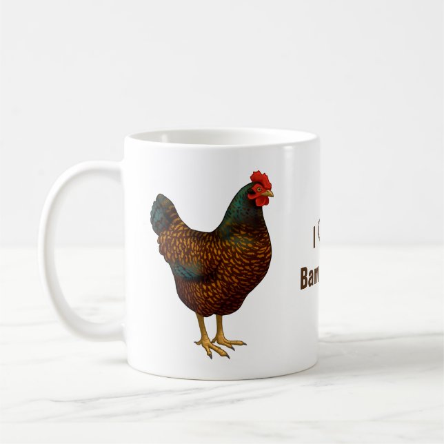 Brown Barnevelder Hen Chicken Kaffemugg (Vänster)