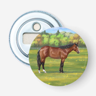 Brown Bay Quarter Horse Flasköppnare