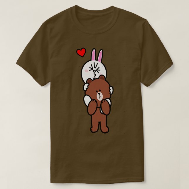 Brown Bear Cony bär hem mig Kärlek T Shirt (Design framsida)