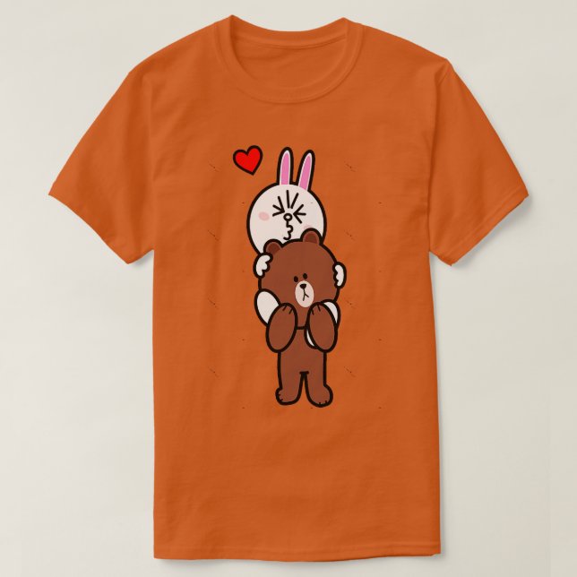 Brown Bear Cony bär hem mig Kärlek T Shirt (Design framsida)