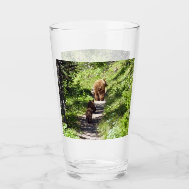 Brown Bear Family Glaskopp (Framsida)