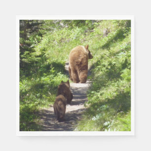 Brown Bear Family Pappersservett