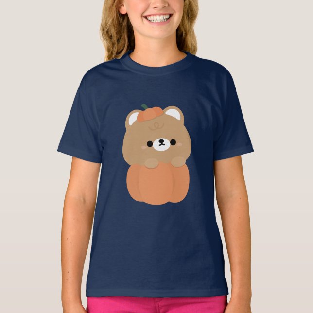 Brown Bear Halloween T Shirt (Framsida)