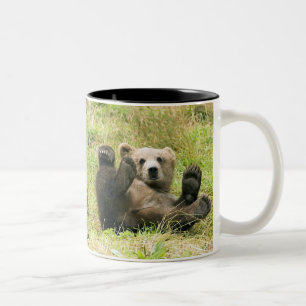 Brown_Bear_Kodiak_Bears Älskare Två-Tonad Mugg