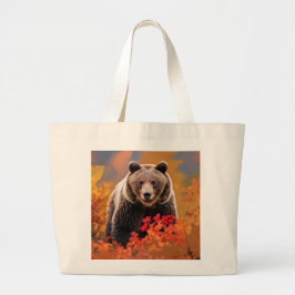 Brown Bear Livsmedel Tote Bag Jumbo Tygkasse
