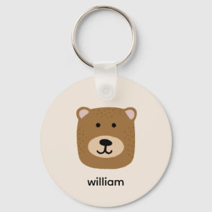Brown Bear namn Nyckelring