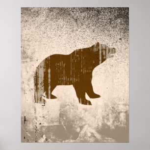 BROWN BEAR POSTER