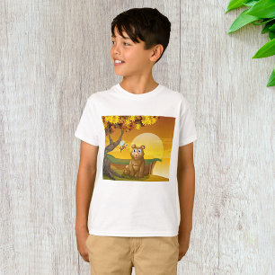 Brown Bear Sunset T Shirt