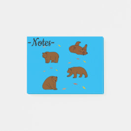 Brown Bears Post-it Block
