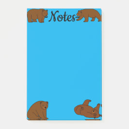 Brown Bears Post-it Block