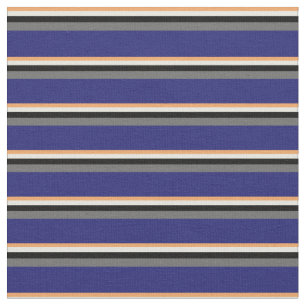 Brown, Beige, Black, Dim Grått och Midnight Blue Tyg